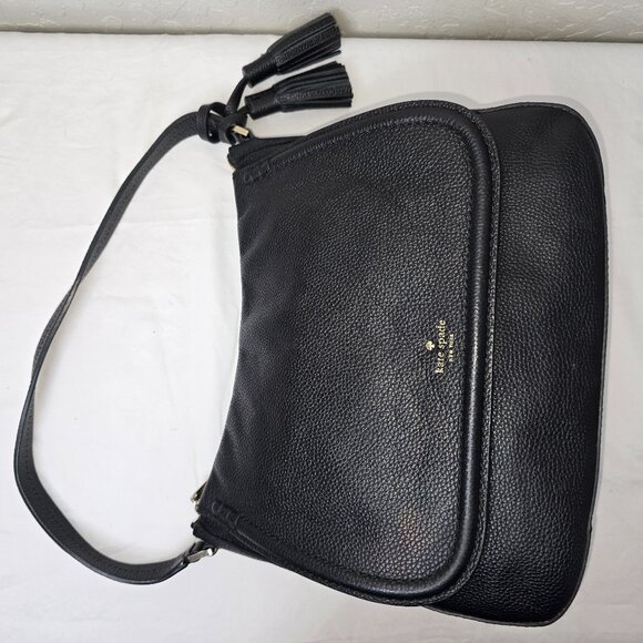 Kate Spade Orchard Street Treana Black Pebble Grain Leather Hobo Shoulder Bag - Picture 15 of 15